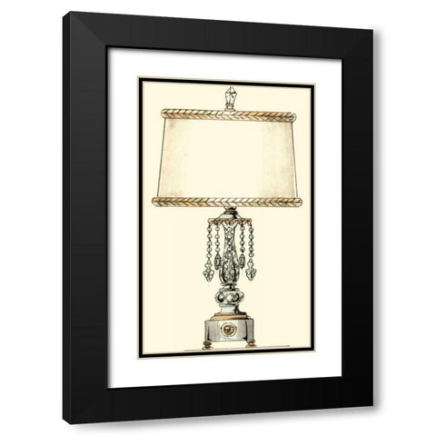 Boudoir Lamp II Black Modern Wood Framed Art Print with Double Matting by Unknown