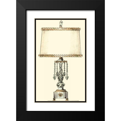 Boudoir Lamp II Black Modern Wood Framed Art Print with Double Matting by Unknown