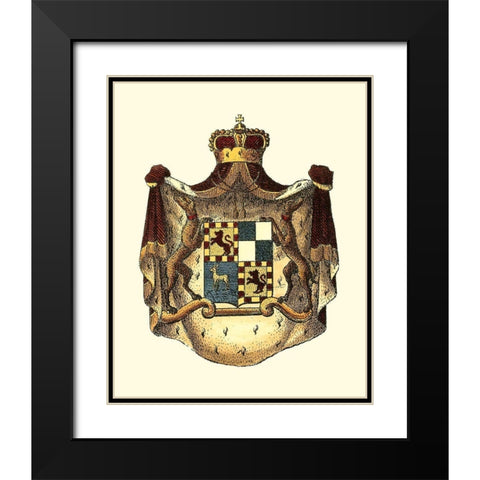 Regal Crest VIII Black Modern Wood Framed Art Print with Double Matting by Vision Studio