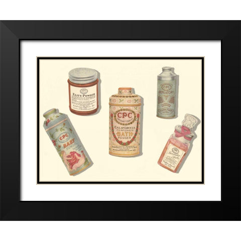 Vintage Boudoir IV Black Modern Wood Framed Art Print with Double Matting by unknown