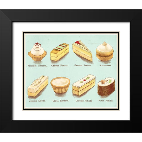 Fanciful Cakes and Tarts II Black Modern Wood Framed Art Print with Double Matting by Vision Studio