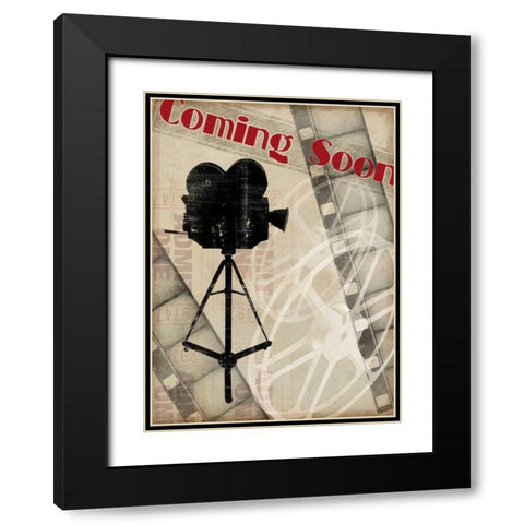 Small Coming Soon Black Modern Wood Framed Art Print with Double Matting by Vision Studio