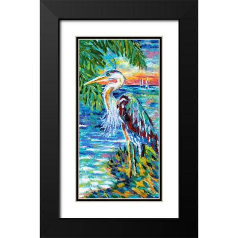 Beach Comber II Black Modern Wood Framed Art Print with Double Matting by Vitaletti, Carolee