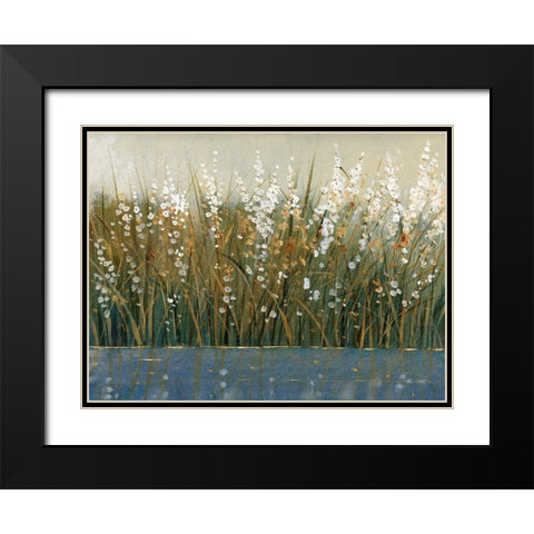 By the Tall Grass II Black Modern Wood Framed Art Print with Double Matting by OToole, Tim