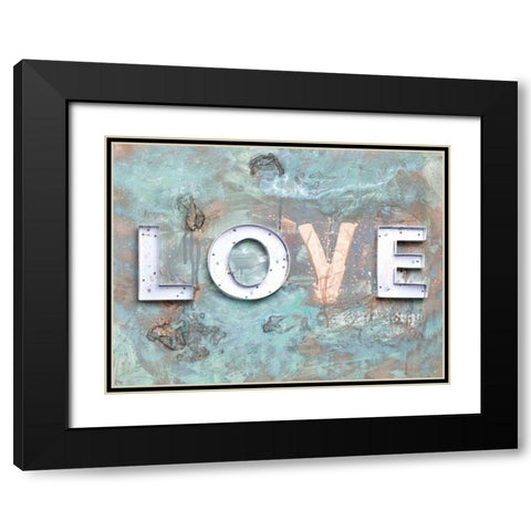 Love Patina II Black Modern Wood Framed Art Print with Double Matting by Youngstrom, Kent
