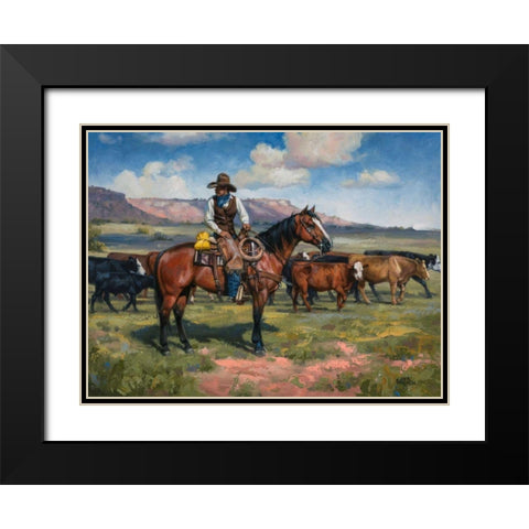 A Good Hand Black Modern Wood Framed Art Print with Double Matting by Sorenson, Jack
