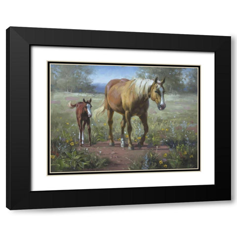 Comin In Black Modern Wood Framed Art Print with Double Matting by Sorenson, Jack