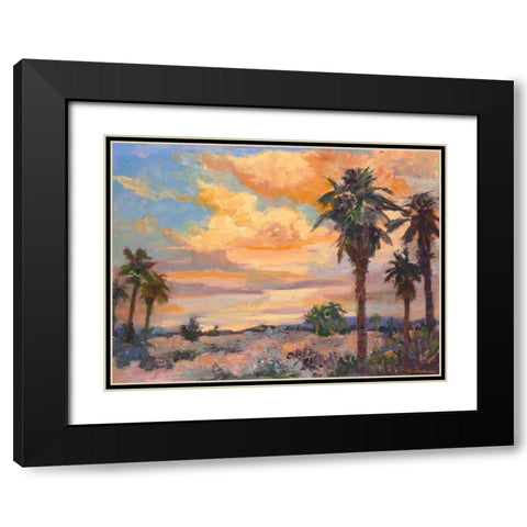 Desert Repose I Black Modern Wood Framed Art Print with Double Matting by Oleson, Nanette