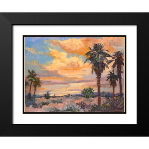 Desert Repose I Black Modern Wood Framed Art Print with Double Matting by Oleson, Nanette