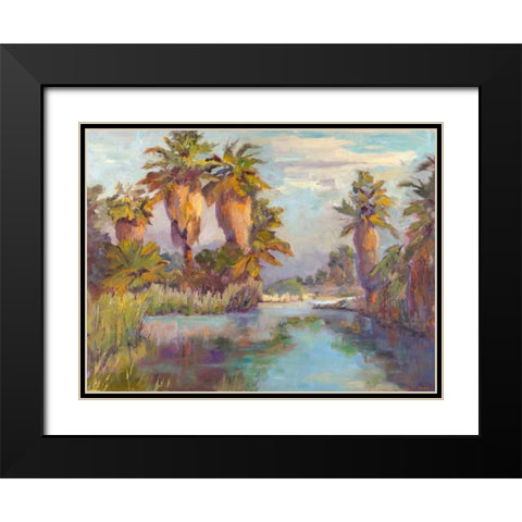 Desert Repose II Black Modern Wood Framed Art Print with Double Matting by Oleson, Nanette