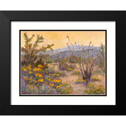 Desert Repose IV Black Modern Wood Framed Art Print with Double Matting by Oleson, Nanette