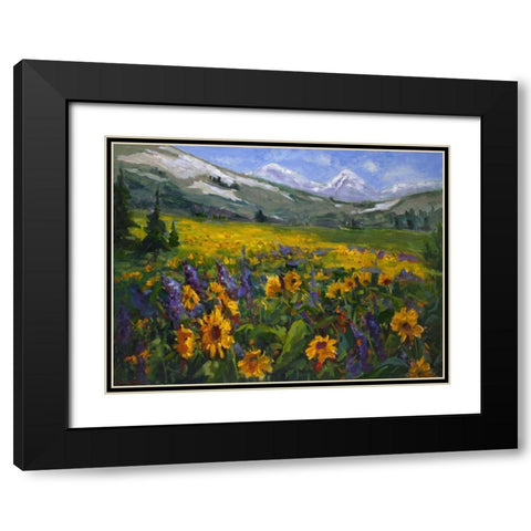 Sierra Awakenings II Black Modern Wood Framed Art Print with Double Matting by Oleson, Nanette