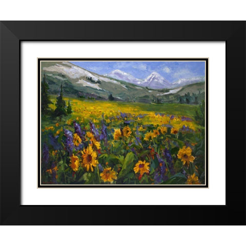 Sierra Awakenings II Black Modern Wood Framed Art Print with Double Matting by Oleson, Nanette