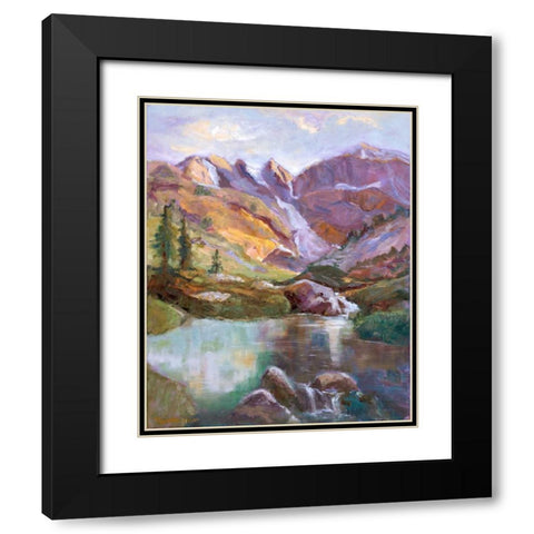 Western Vistas II Black Modern Wood Framed Art Print with Double Matting by Oleson, Nanette