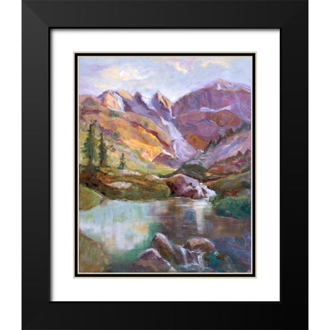 Western Vistas II Black Modern Wood Framed Art Print with Double Matting by Oleson, Nanette