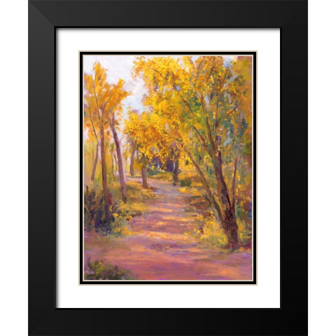 Cottonwoods Calling Black Modern Wood Framed Art Print with Double Matting by Oleson, Nanette