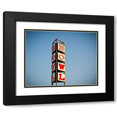 Vintage Bowl I Black Modern Wood Framed Art Print with Double Matting by Recapturist