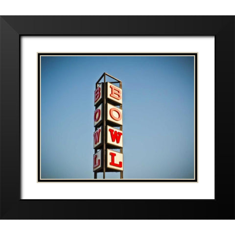 Vintage Bowl I Black Modern Wood Framed Art Print with Double Matting by Recapturist