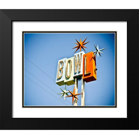 Vintage Bowl III Black Modern Wood Framed Art Print with Double Matting by Recapturist