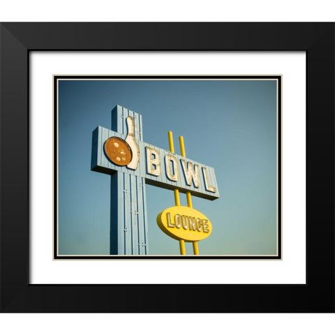 Vintage Bowl IV Black Modern Wood Framed Art Print with Double Matting by Recapturist