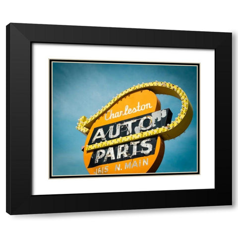 Vintage Retail I Black Modern Wood Framed Art Print with Double Matting by Recapturist