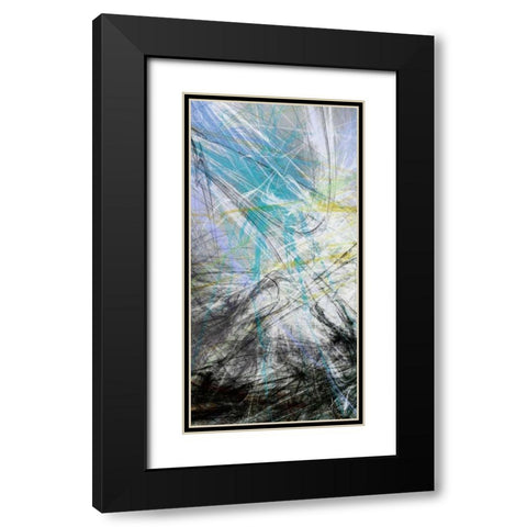 Crosstalk Panel I Black Modern Wood Framed Art Print with Double Matting by Burghardt, James