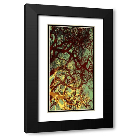 Entangle I Black Modern Wood Framed Art Print with Double Matting by Burghardt, James