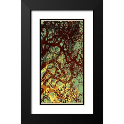 Entangle I Black Modern Wood Framed Art Print with Double Matting by Burghardt, James