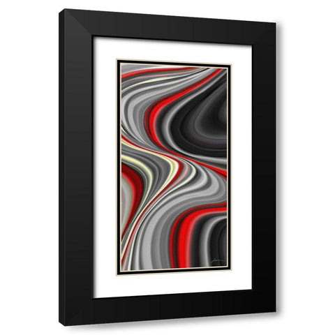 Smoke Screen I Black Modern Wood Framed Art Print with Double Matting by Burghardt, James