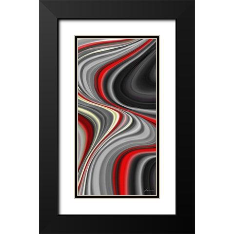 Smoke Screen I Black Modern Wood Framed Art Print with Double Matting by Burghardt, James