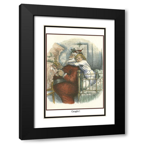 Caught Black Modern Wood Framed Art Print with Double Matting by Unknown