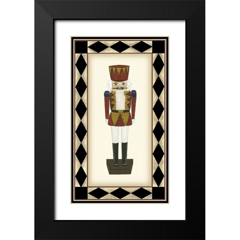 Nutcracker Black Modern Wood Framed Art Print with Double Matting by Kafantaris, Tina