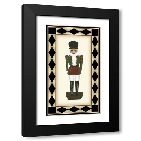 Nutcracker II Black Modern Wood Framed Art Print with Double Matting by Kafantaris, Tina