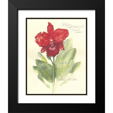 Elissas Garden I Black Modern Wood Framed Art Print with Double Matting by Della-Piana, Elissa