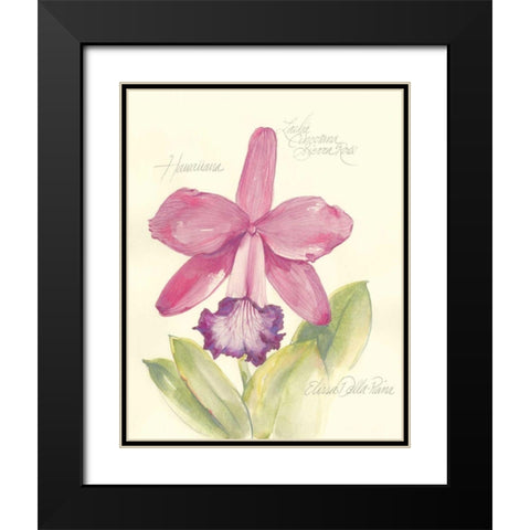 Elissas Garden V Black Modern Wood Framed Art Print with Double Matting by Della-Piana, Elissa