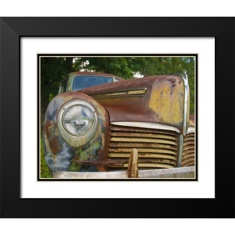 Small Rusty Hudson I Black Modern Wood Framed Art Print with Double Matting by Head, Danny