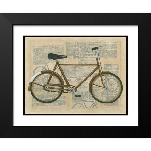 Tour by Bicycle I Black Modern Wood Framed Art Print with Double Matting by Zarris, Chariklia