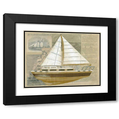 Tour by Boat II Black Modern Wood Framed Art Print with Double Matting by Zarris, Chariklia