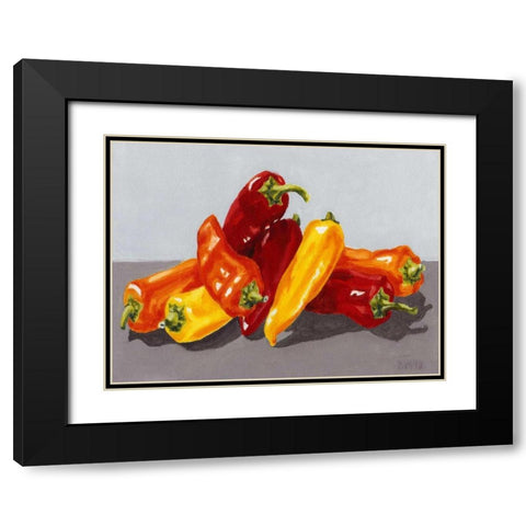 Birds of a Feather Black Modern Wood Framed Art Print with Double Matting by Choate, Lisa