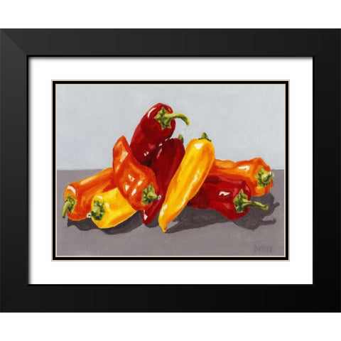 Birds of a Feather Black Modern Wood Framed Art Print with Double Matting by Choate, Lisa