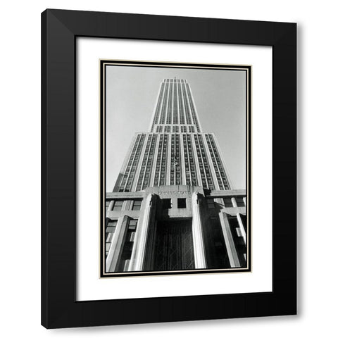 Empire State Building I Black Modern Wood Framed Art Print with Double Matting by Laura, DeNardo