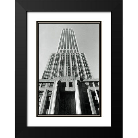 Empire State Building I Black Modern Wood Framed Art Print with Double Matting by Laura, DeNardo