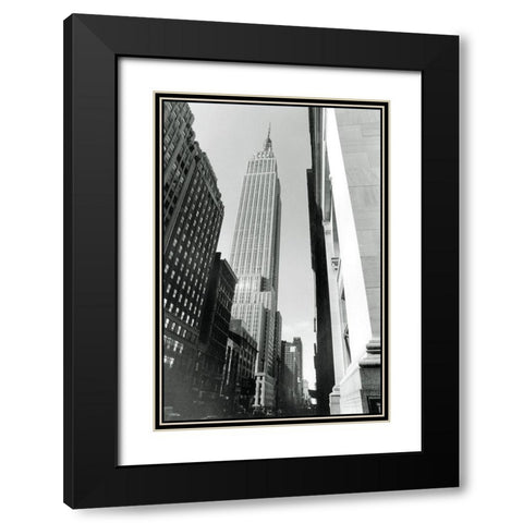 Empire State Building II Black Modern Wood Framed Art Print with Double Matting by Laura, DeNardo