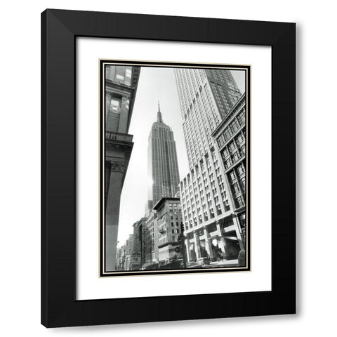 Empire State Building III Black Modern Wood Framed Art Print with Double Matting by Laura, DeNardo