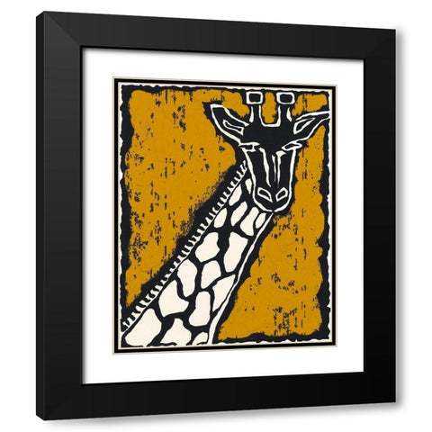 Serengeti III Black Modern Wood Framed Art Print with Double Matting by Zarris, Chariklia