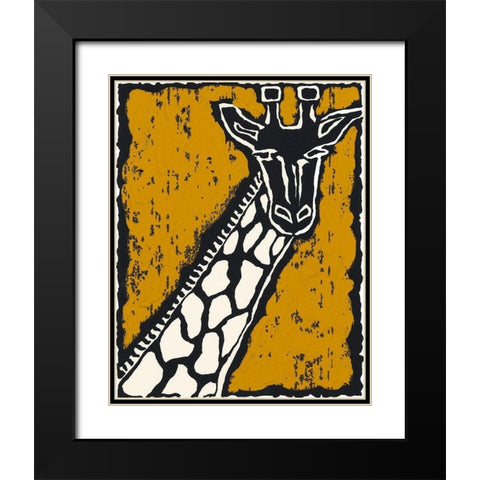 Serengeti III Black Modern Wood Framed Art Print with Double Matting by Zarris, Chariklia