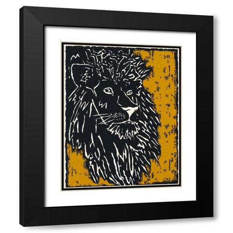 Serengeti IV Black Modern Wood Framed Art Print with Double Matting by Zarris, Chariklia