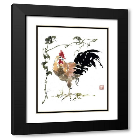 Of All He Surveys Black Modern Wood Framed Art Print with Double Matting by Parker, Nan Rae