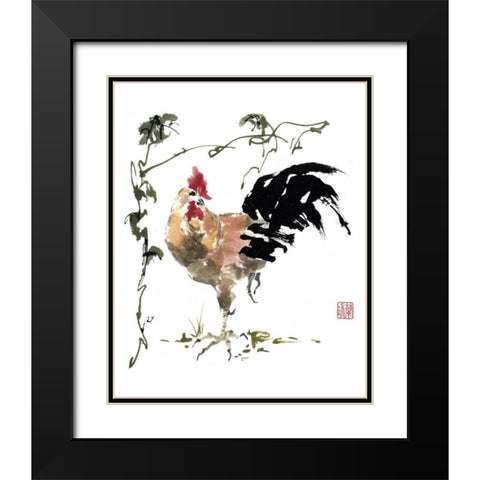 Of All He Surveys Black Modern Wood Framed Art Print with Double Matting by Parker, Nan Rae