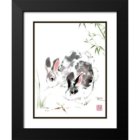 Just for You Black Modern Wood Framed Art Print with Double Matting by Parker, Nan Rae